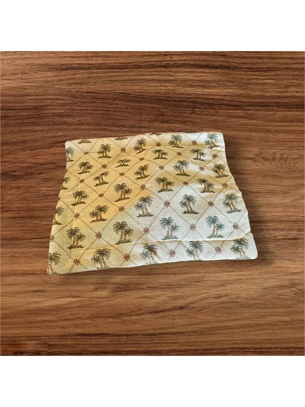 Pillow Cover, Wilkinson Textiles, Custom Made Palm Trees, 25” x 29”.